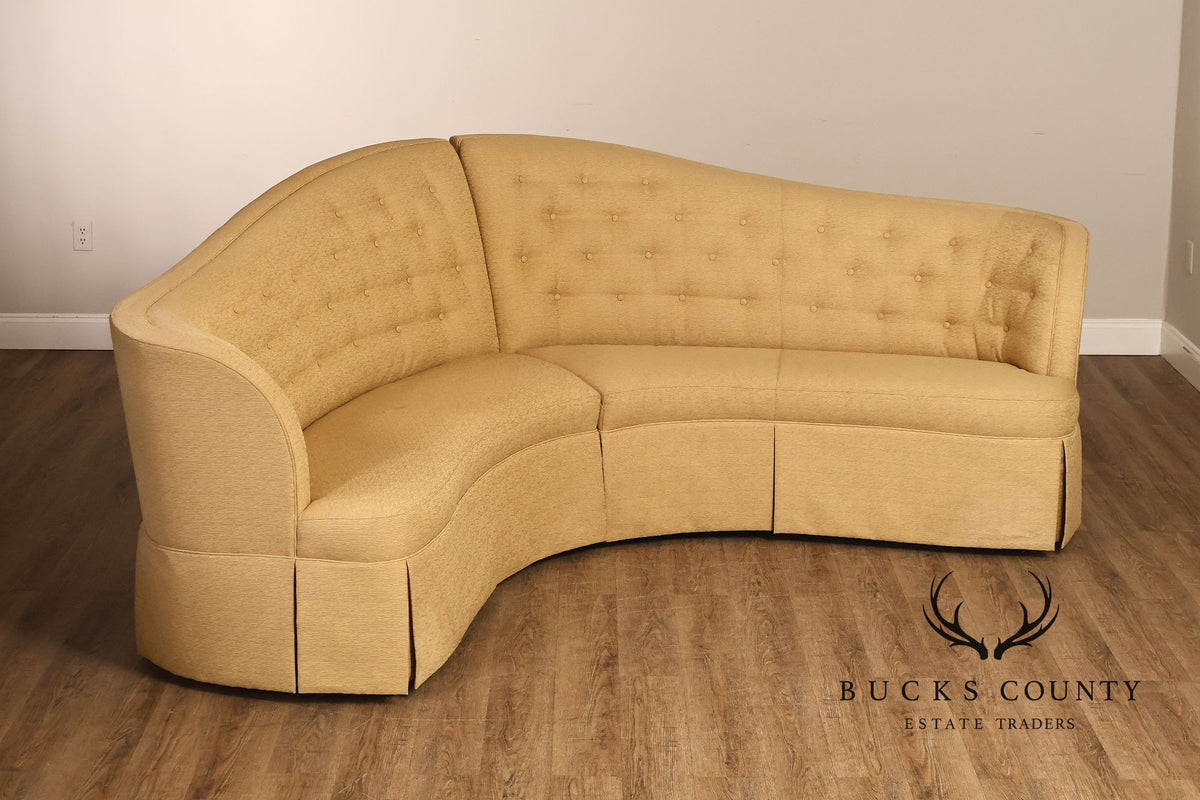 Thomasville Bogart Collection Curved Corner Sofa