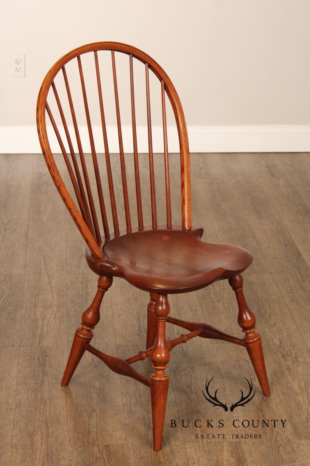 D.R. Dimes Set of Four Bowback Windsor Dining Chairs