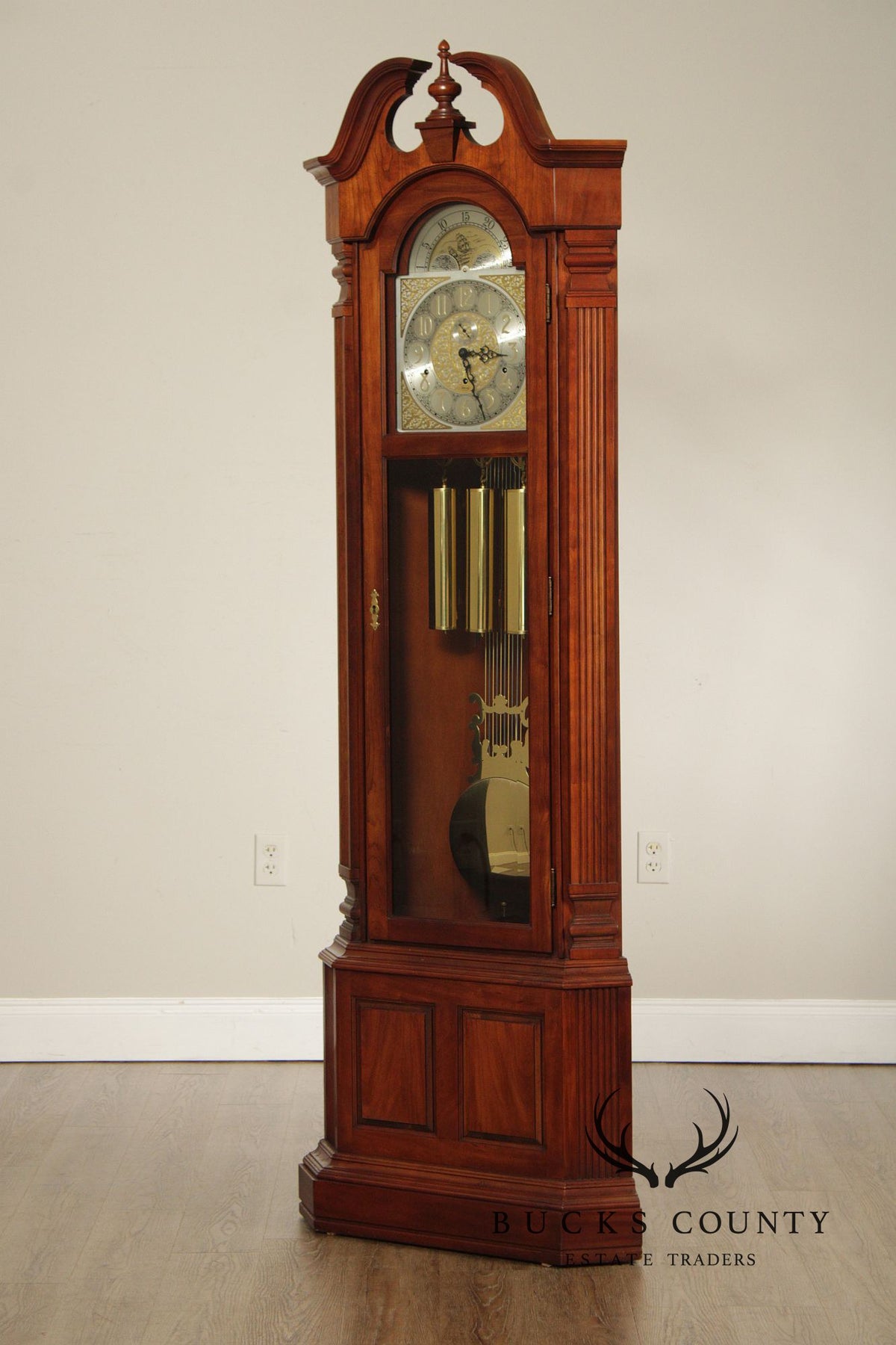 Ridgeway Winford Cherry Corner Grandfather Clock