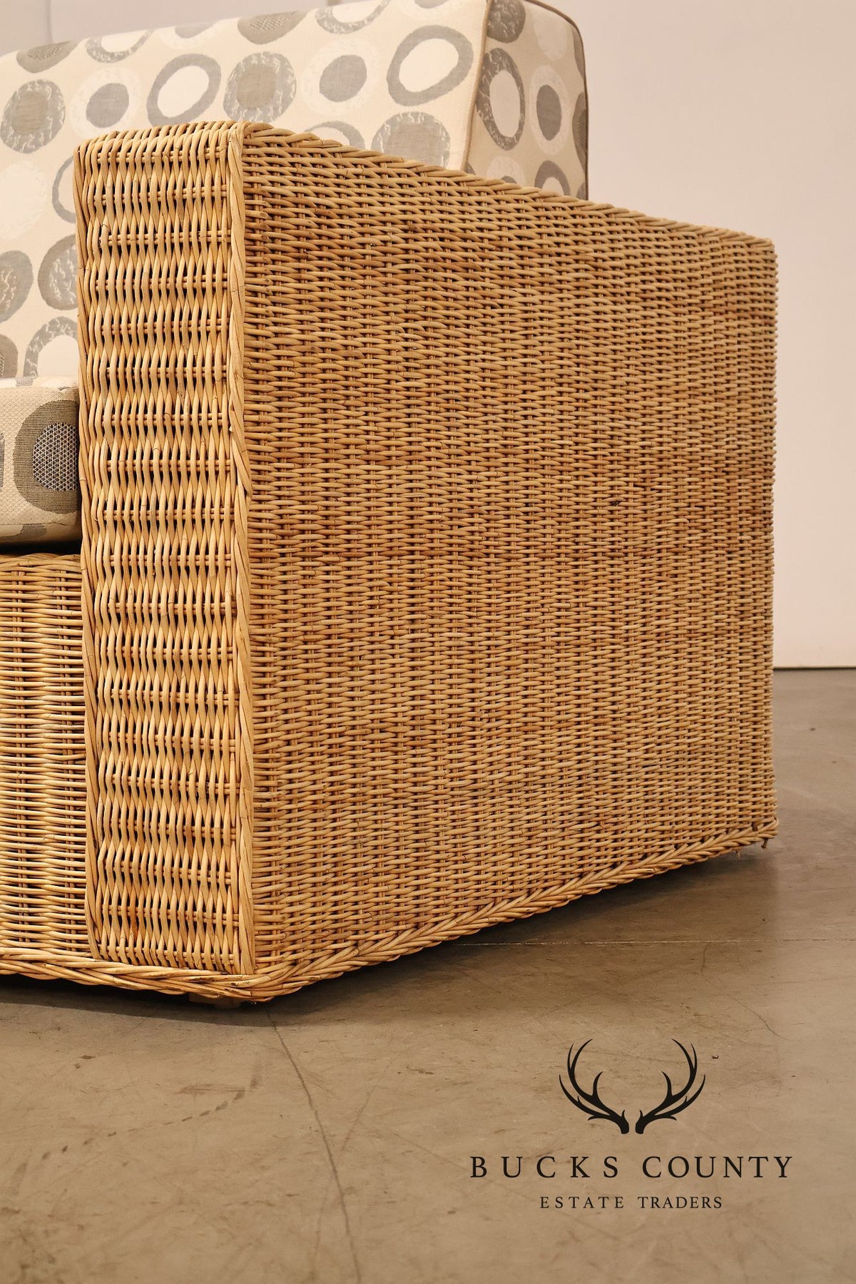 Gunther Lamber Pair of Wicker Loveseats