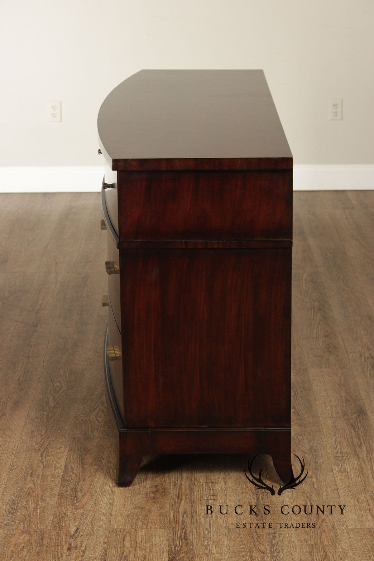 Hickory White Contemporary Bowfront Chest of Drawers