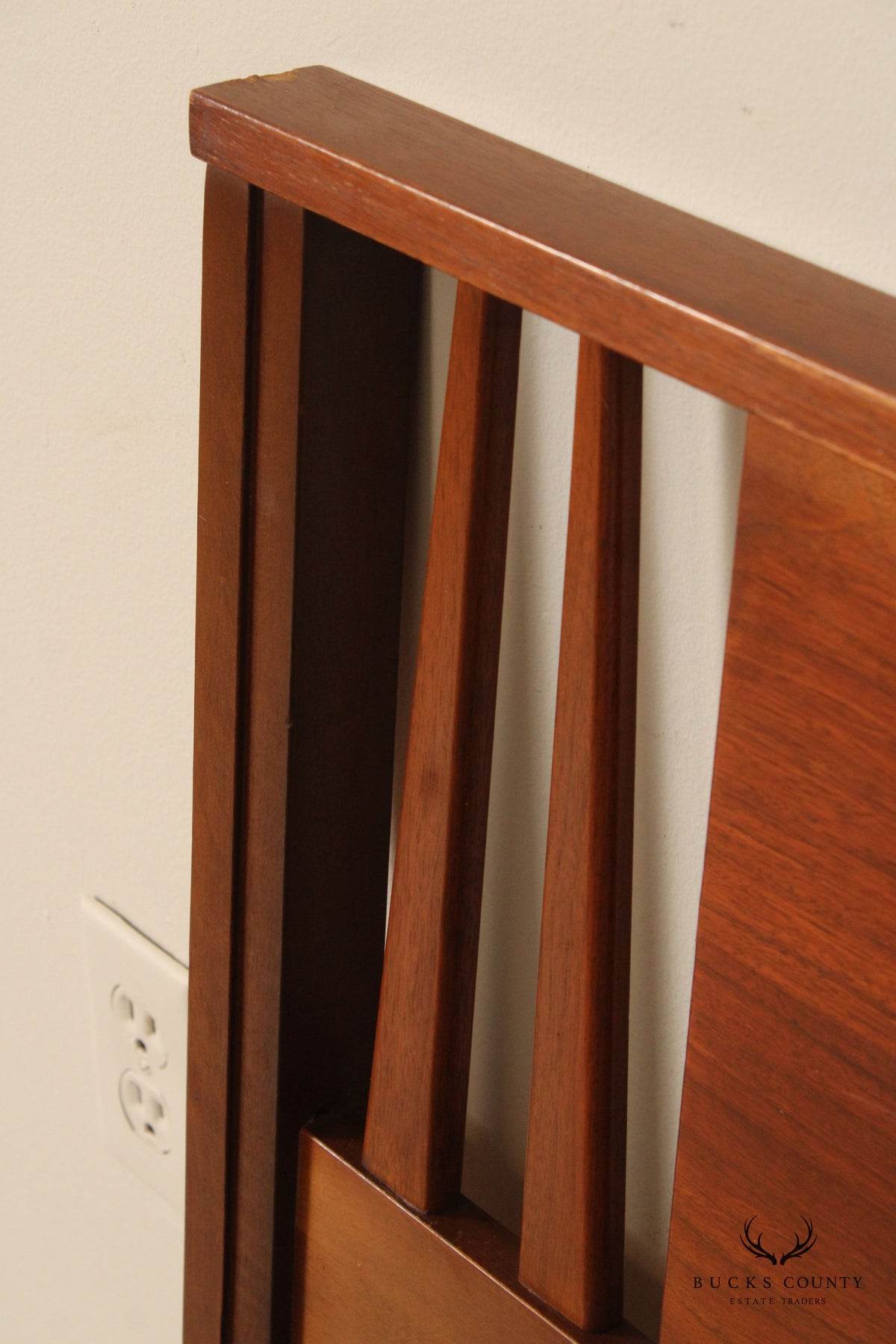 Mid Century Modern Walnut Queen Headboard
