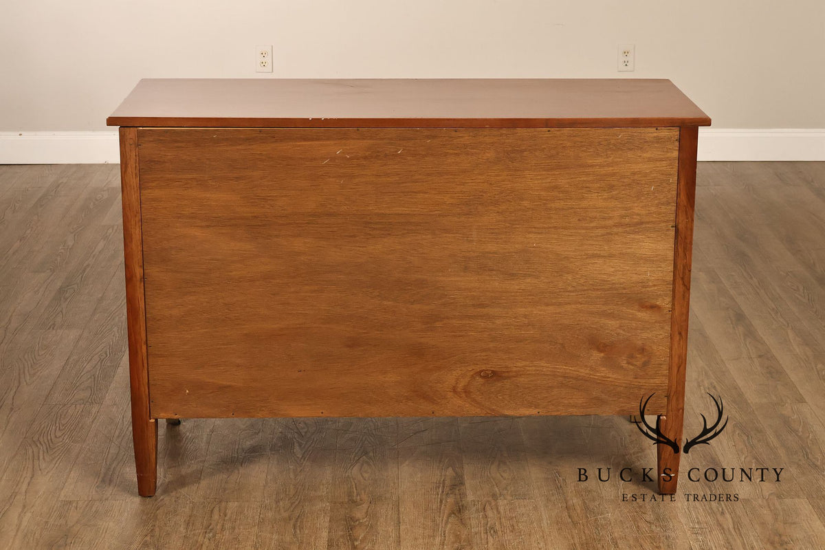 Stickley Directore Style Cherry And Ebonized Chest Of Drawers