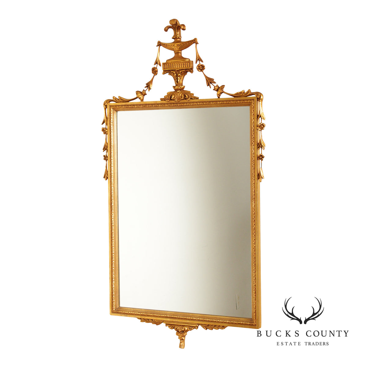 Adam Style Giltwood Wall Mirror