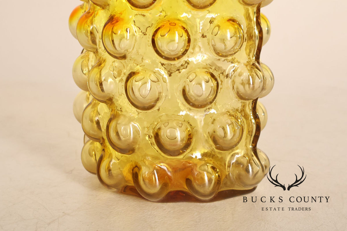 Blenko Mid Century Modern Bubble Glass Vase
