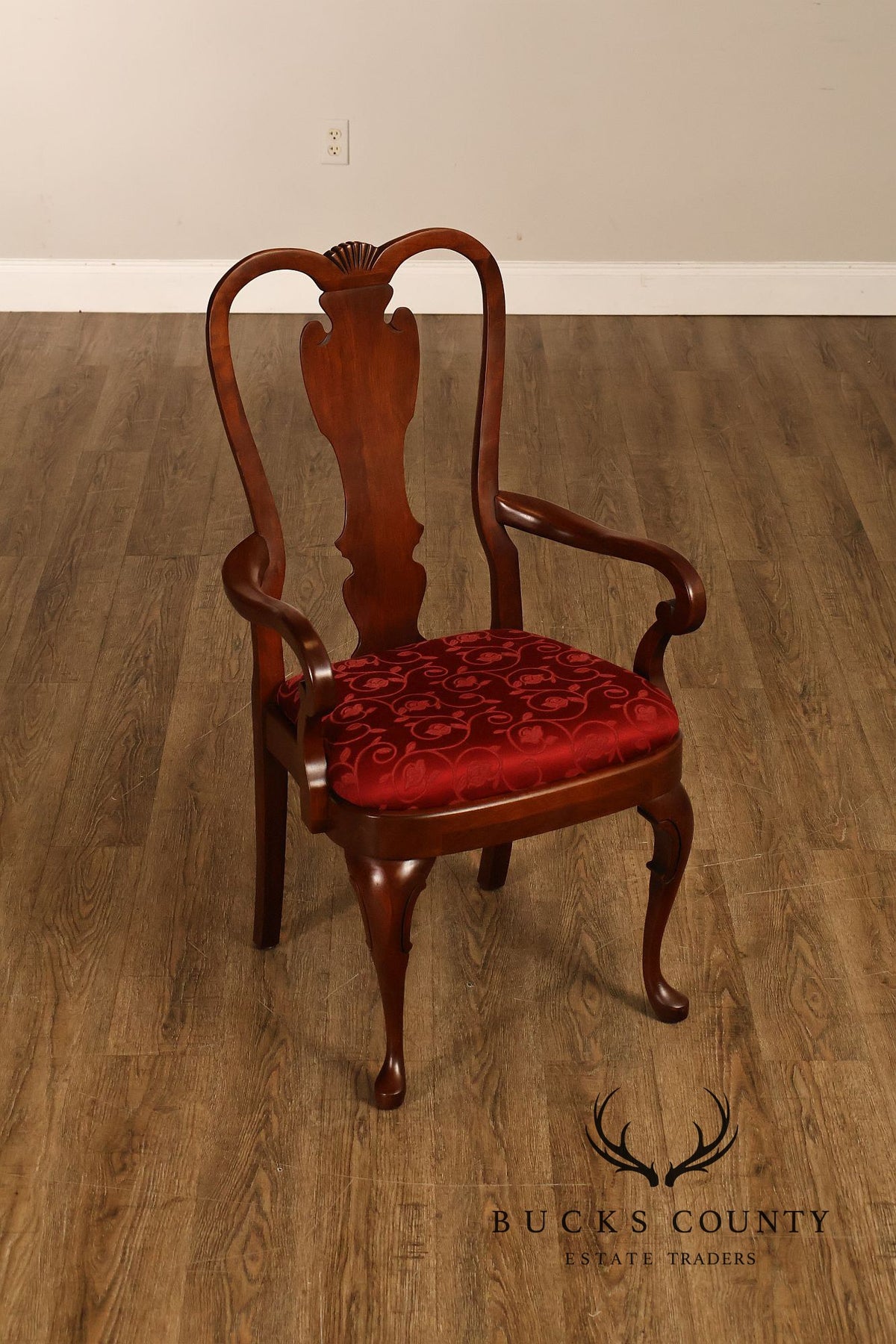 Pennsylvania House Set Of 10 Queen Anne Cherry Dining Chairs