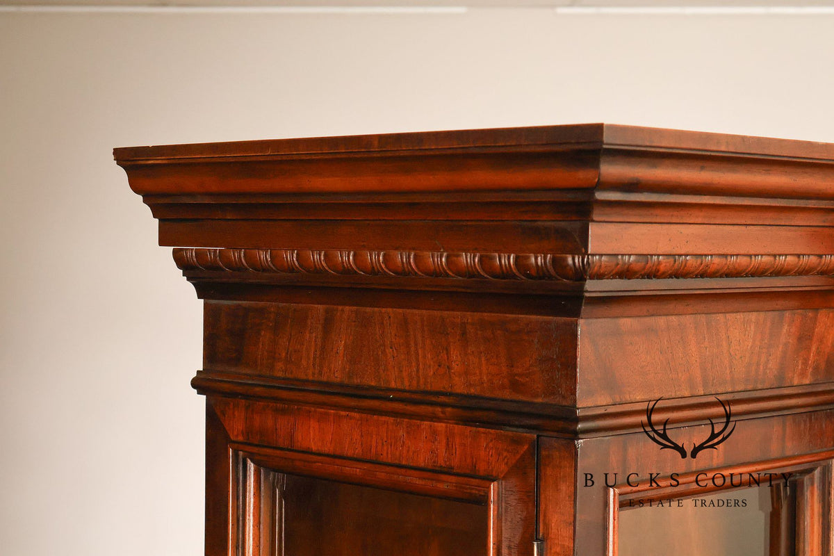 Henredon Furniture Georgian Style Mahogany Breakfront