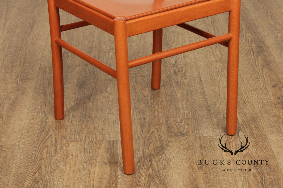 Calligaris Italian Modern Pair of Dining Side Chairs