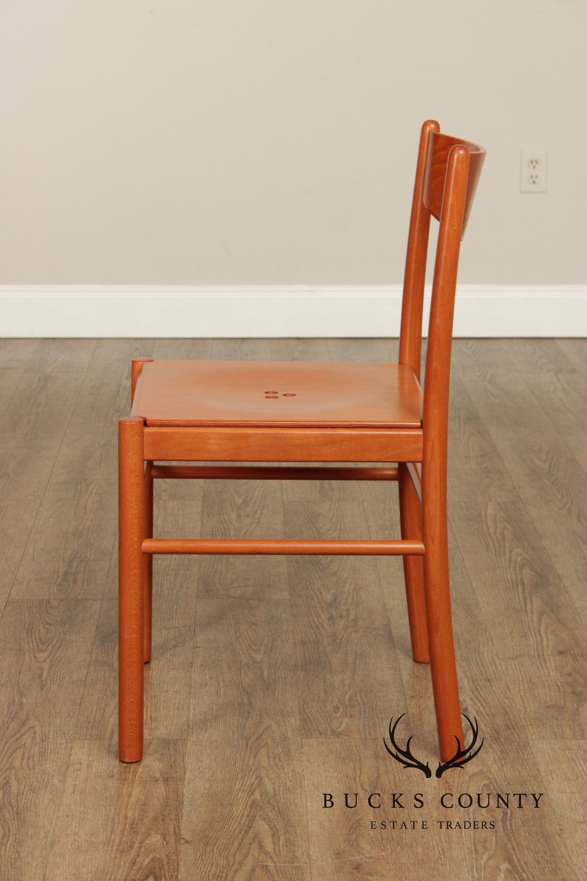 Calligaris Italian Modern Pair of Dining Side Chairs