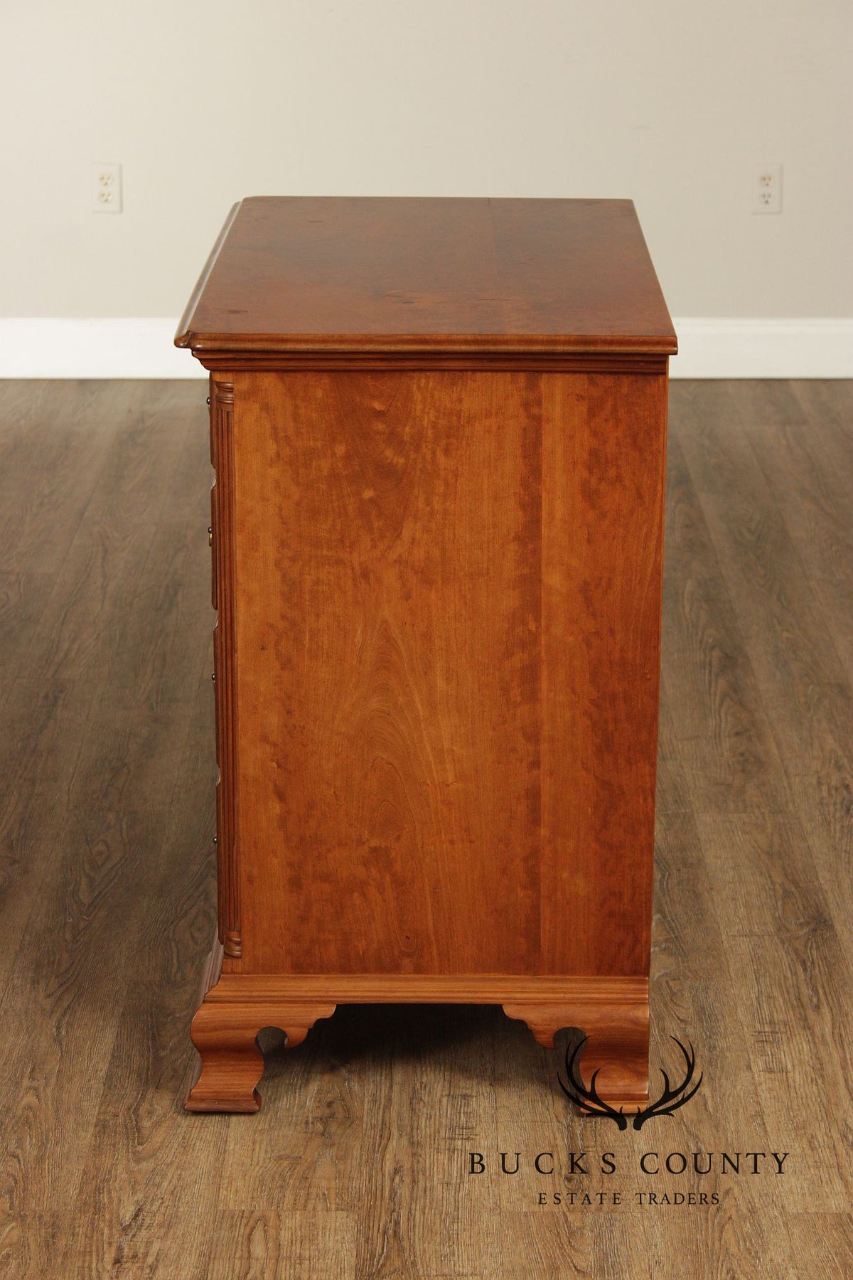 Robert Whitley Chippendale Style Hand Crafted Cherry Chest Of Drawers
