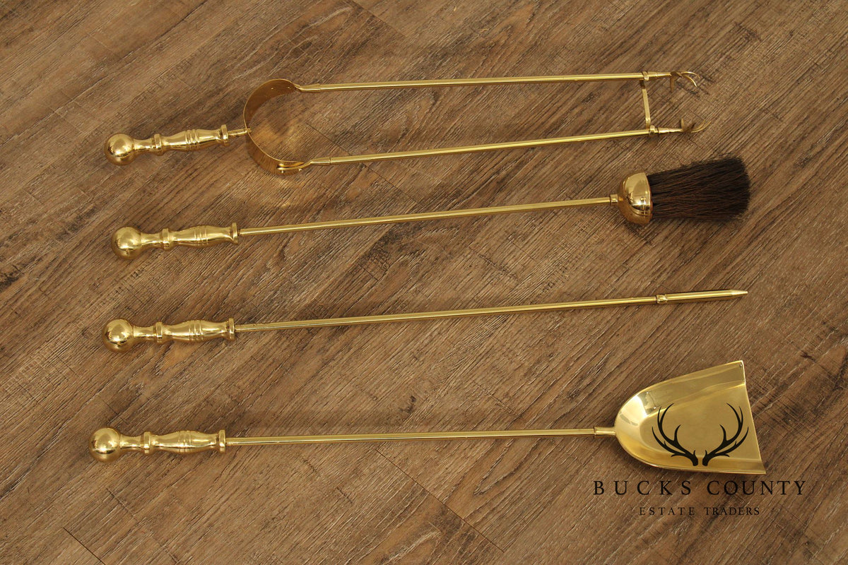 Traditional Brass Fireplace Tools