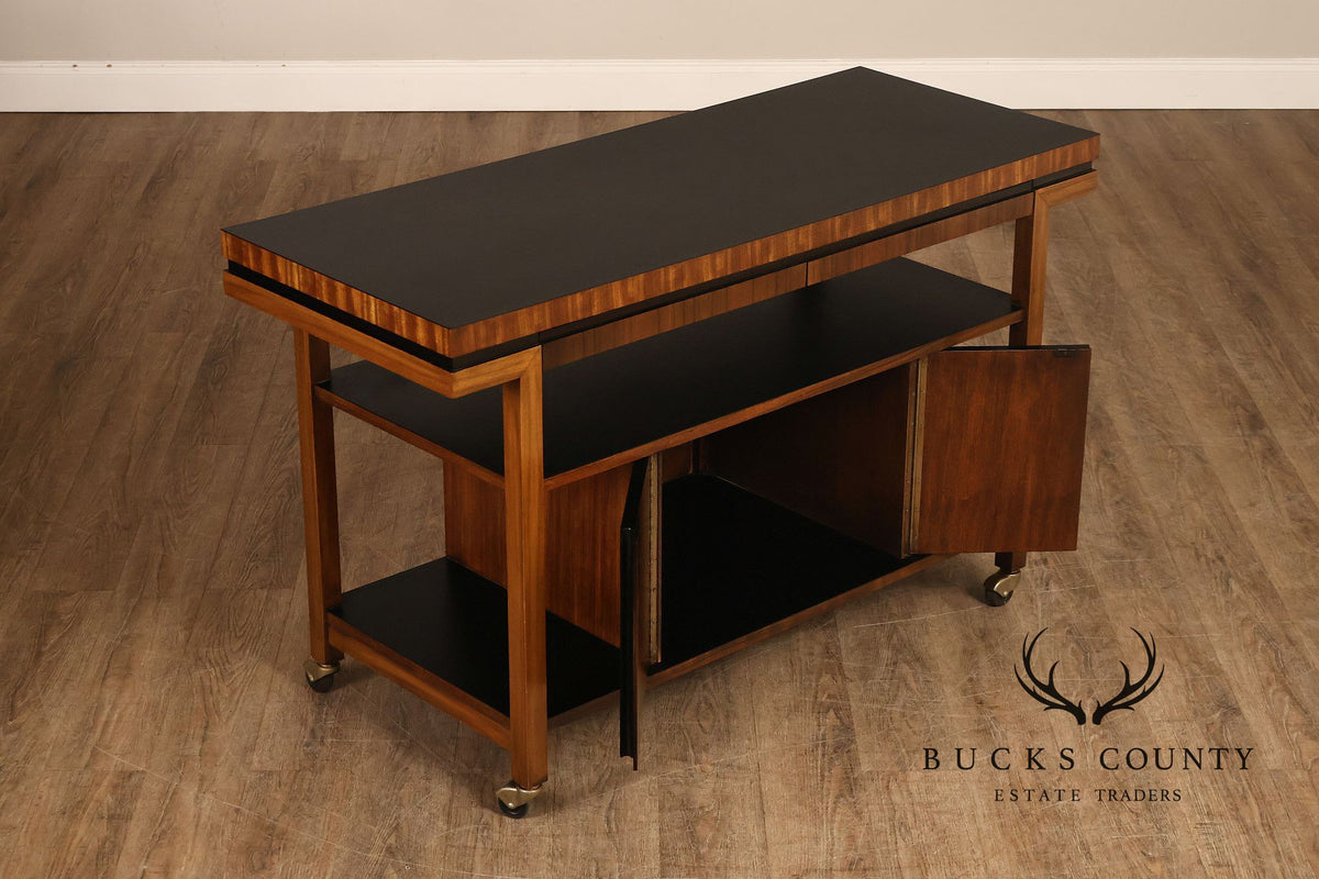 Mid Century Modern Rosewood Server Bar Cart