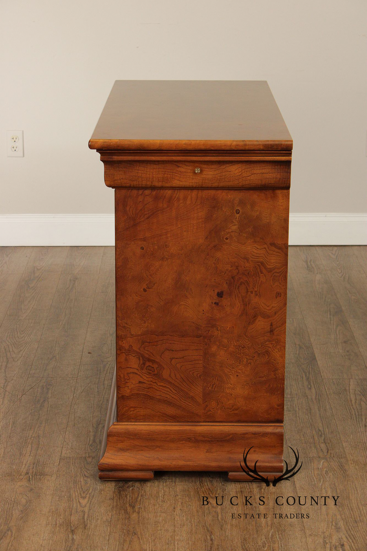 Henredon Charles X Style Burlwood Server Cabinet