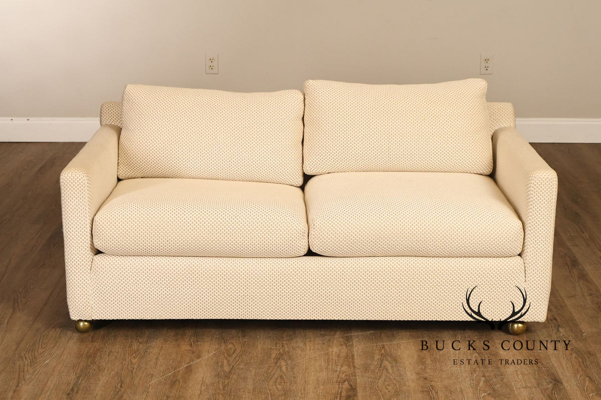 1970's Modern Upholstered Pair Of Loveseats