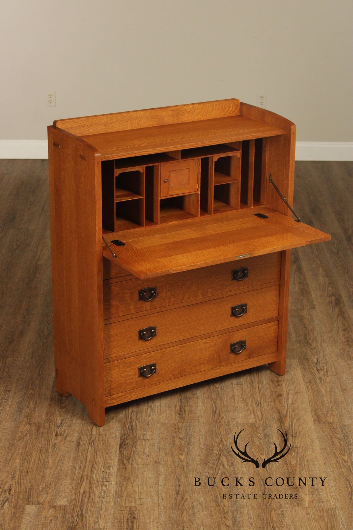 Stickley Mission Collection Oak Fall Front Desk