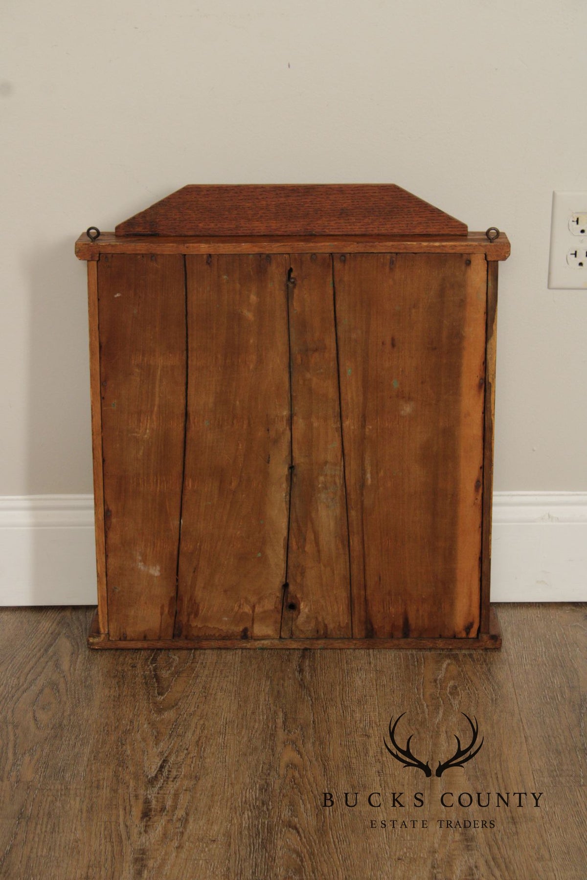Oliver L. Briggs & Son Antique American Oak Billiards Shelf Cabinet