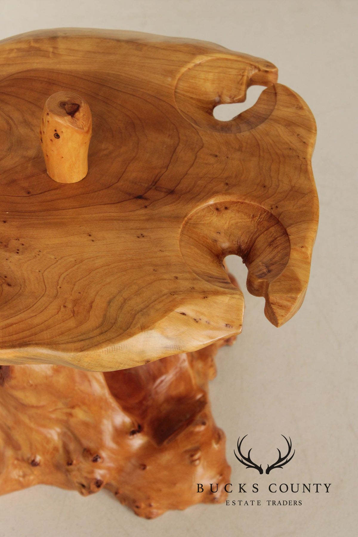 Custom Burlwood Wine Glass Rack