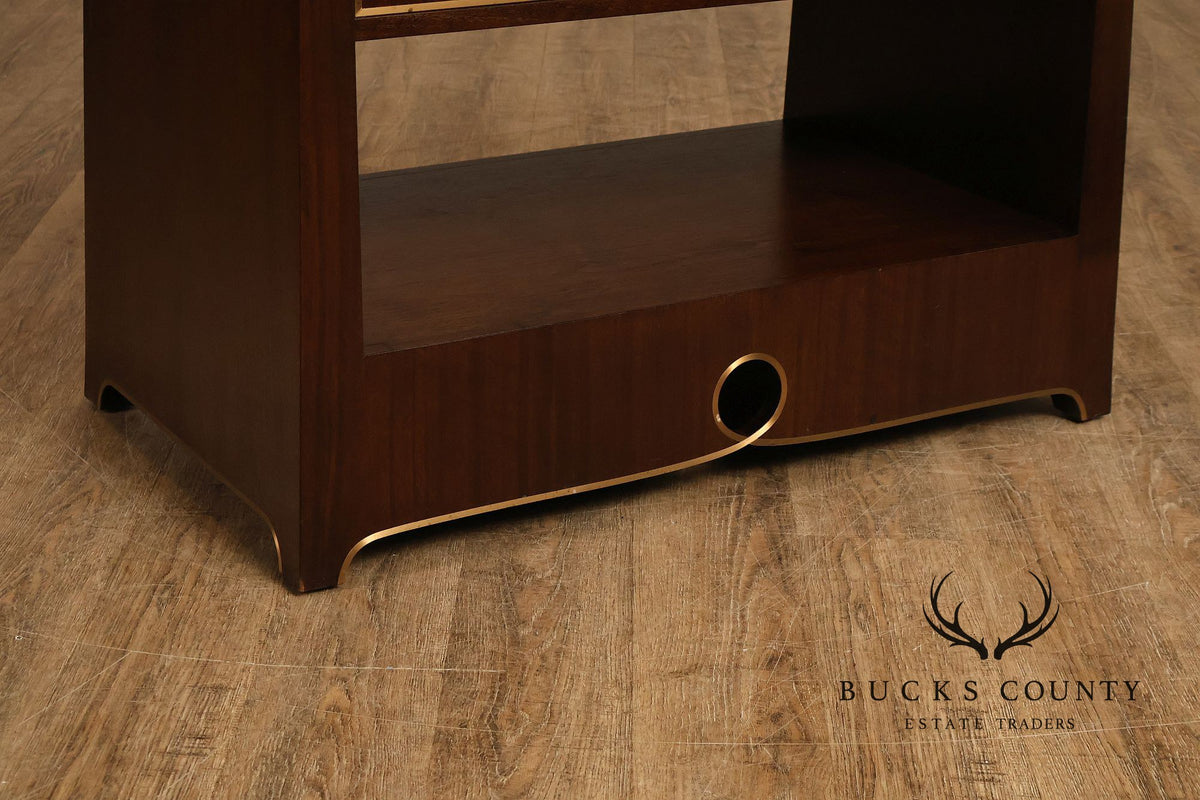 Classic Modern Pair Of Single Drawer Nightstands