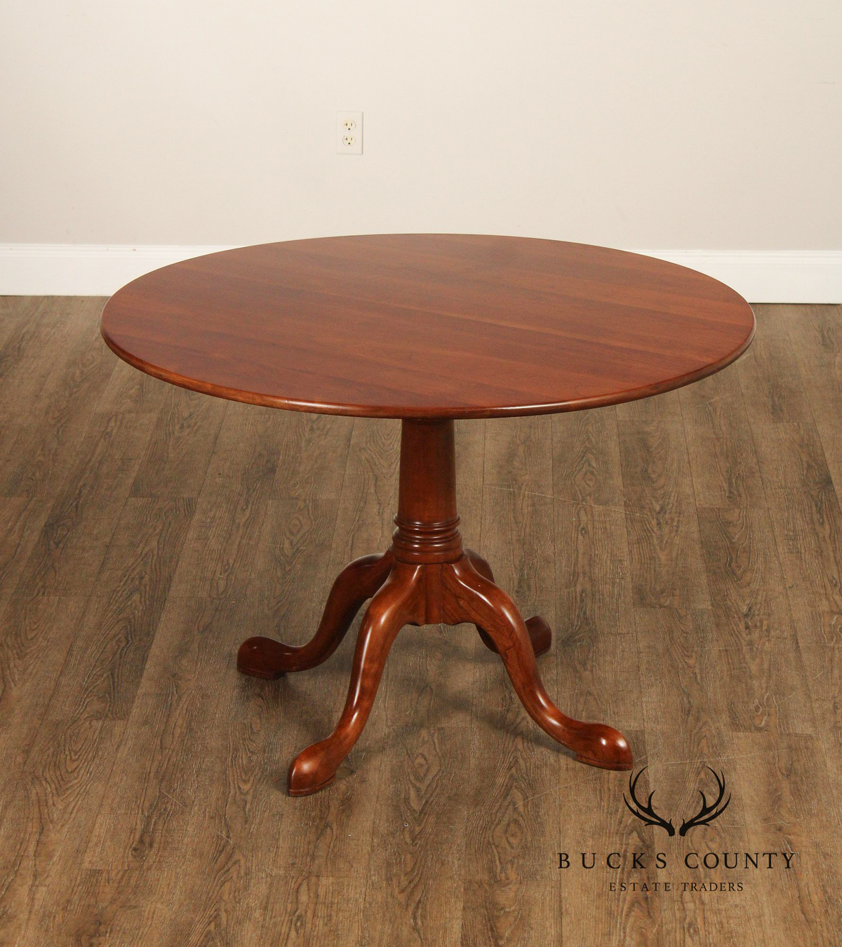 Stickley Traditional Cherry Round Top Breakfast Table