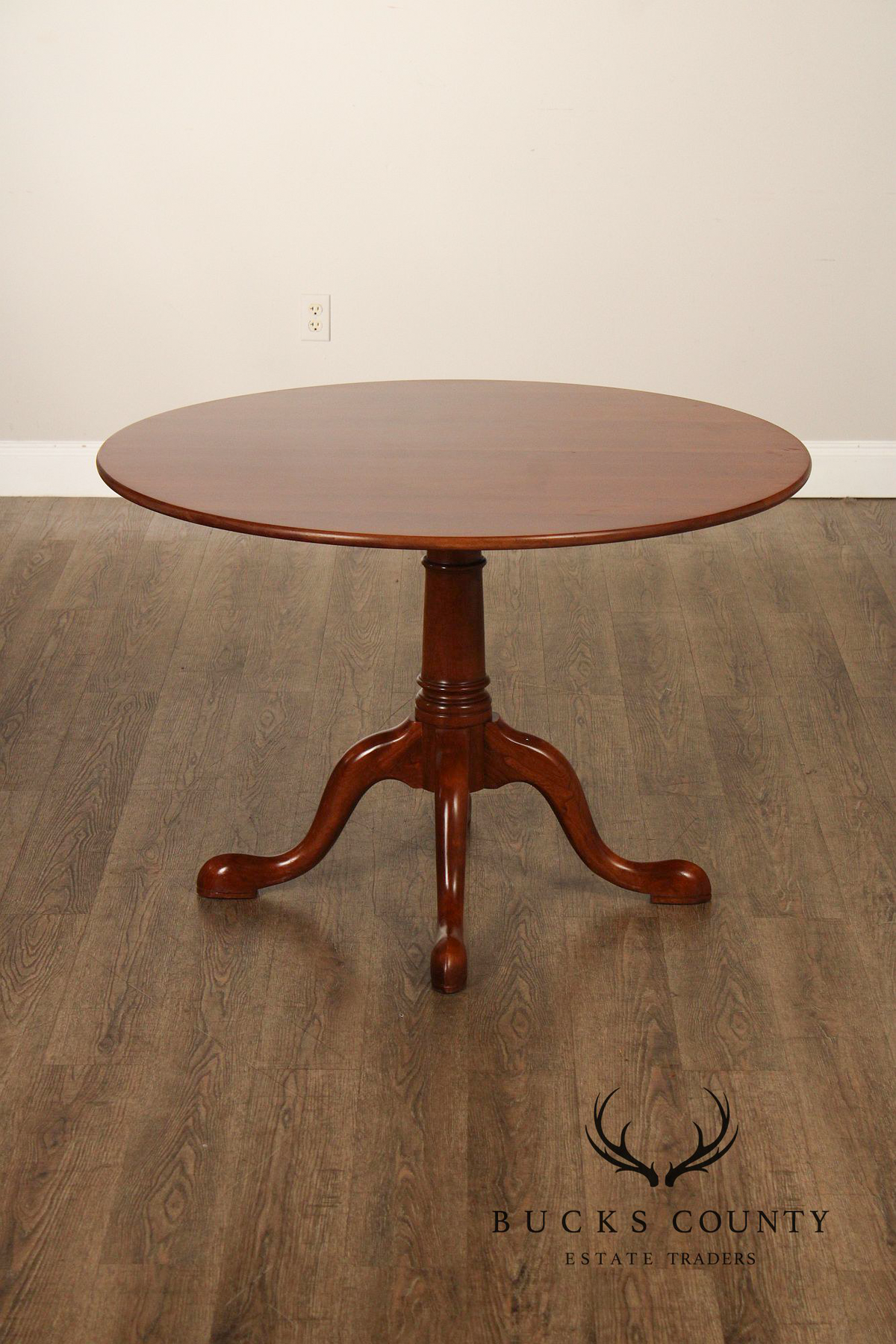 Stickley Traditional Cherry Round Top Breakfast Table