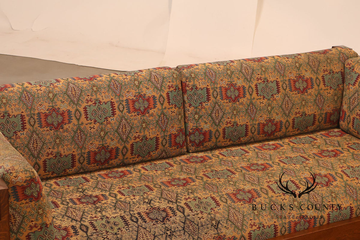 Stickley Mission Collection Oak Settle Sofa