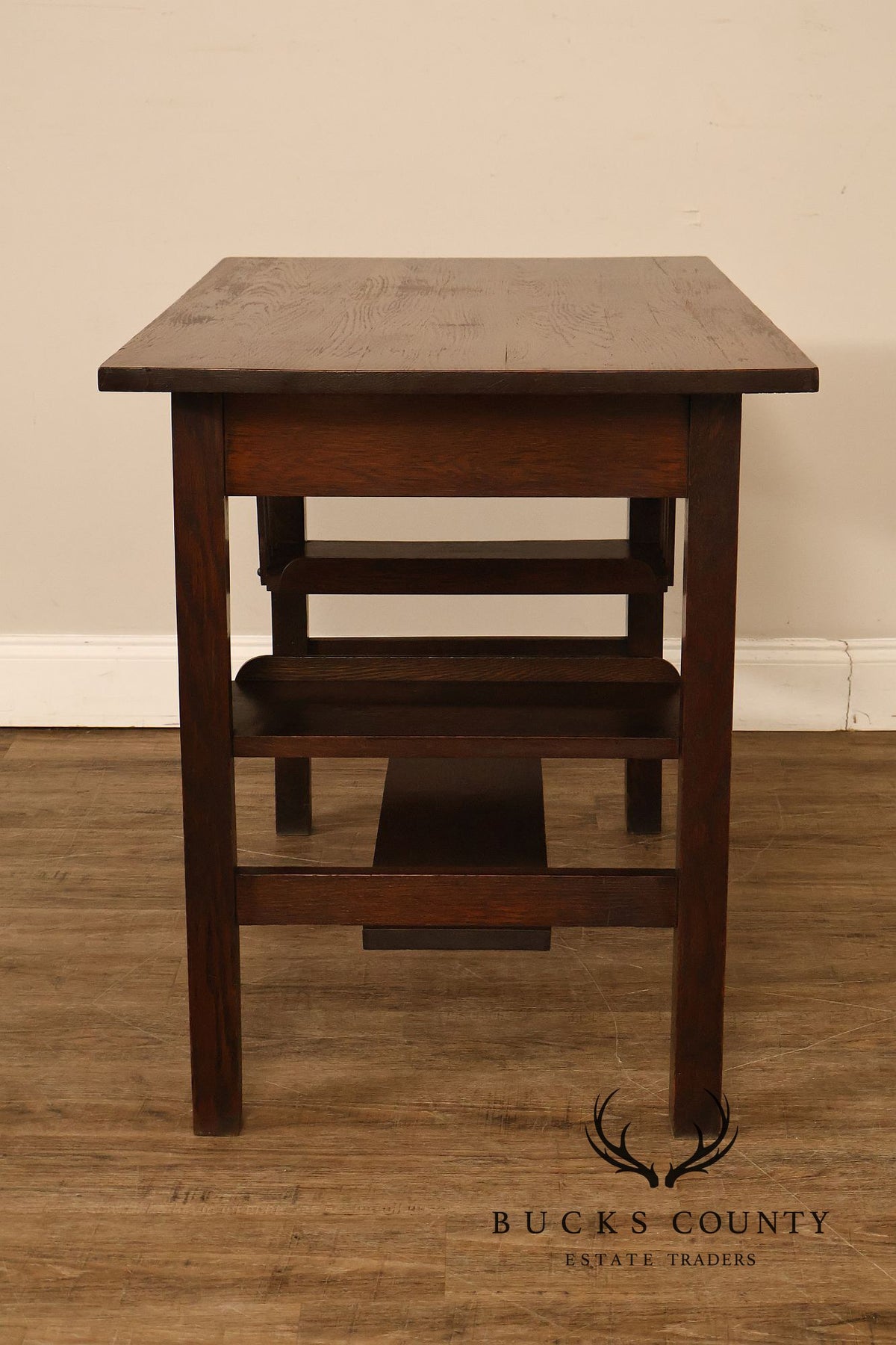 Antique Arts And Crafts Mission Oak Desk