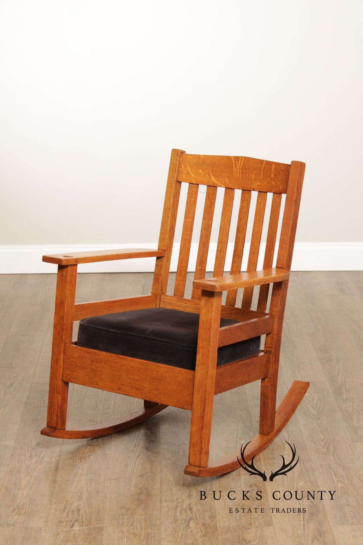 Mission Style Quarter Sawn Oak Rocking Chair