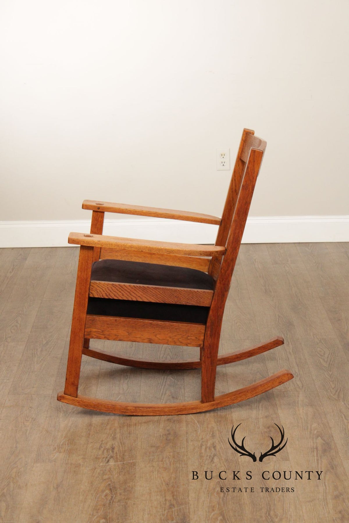 Mission Style Quarter Sawn Oak Rocking Chair