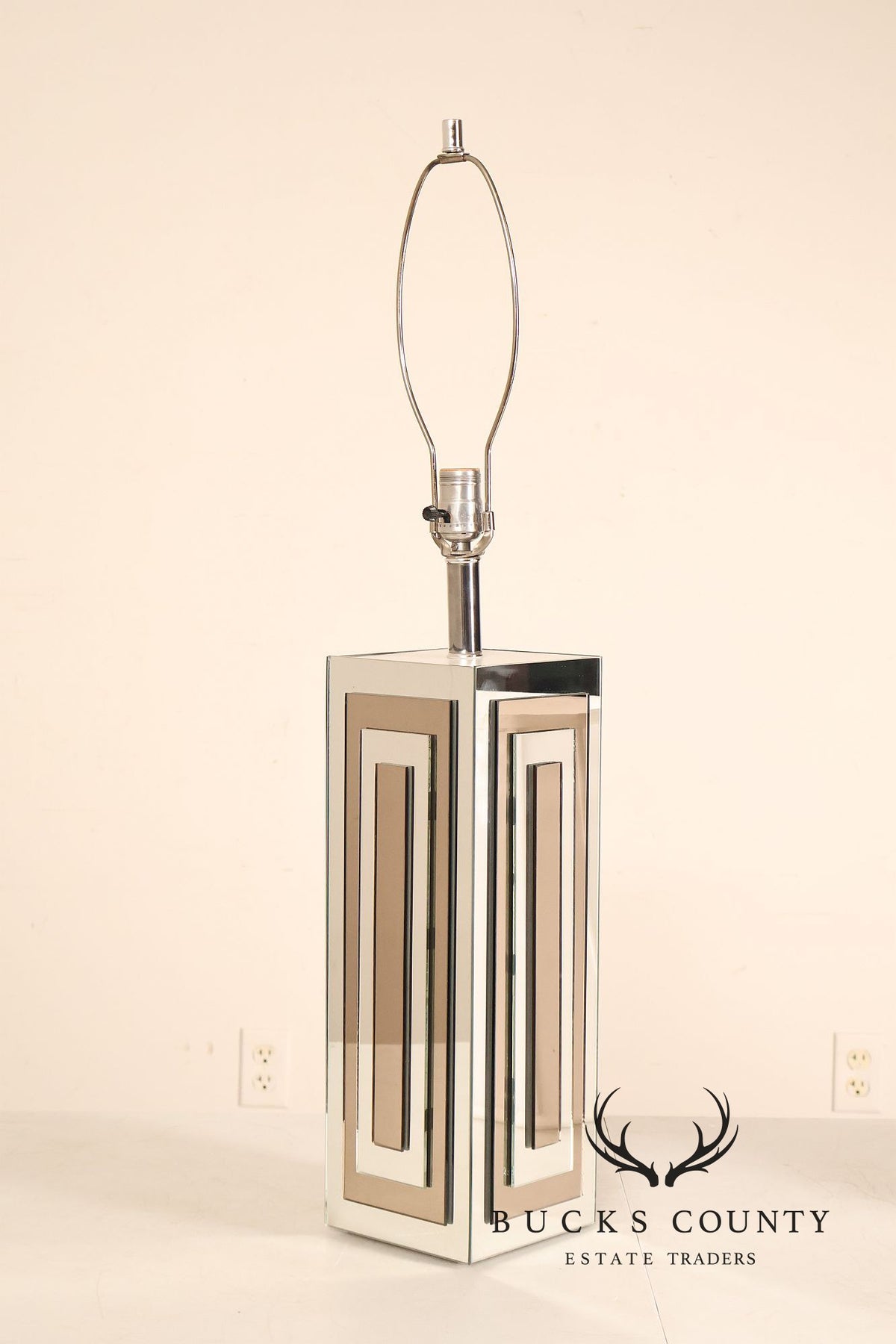 Ello Hollywood Regency Mirrored Table Lamp