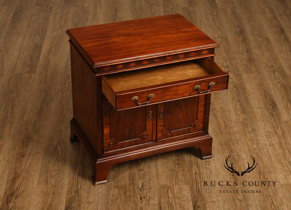 Century Furniture Georgian Style Mahogany Nightstand