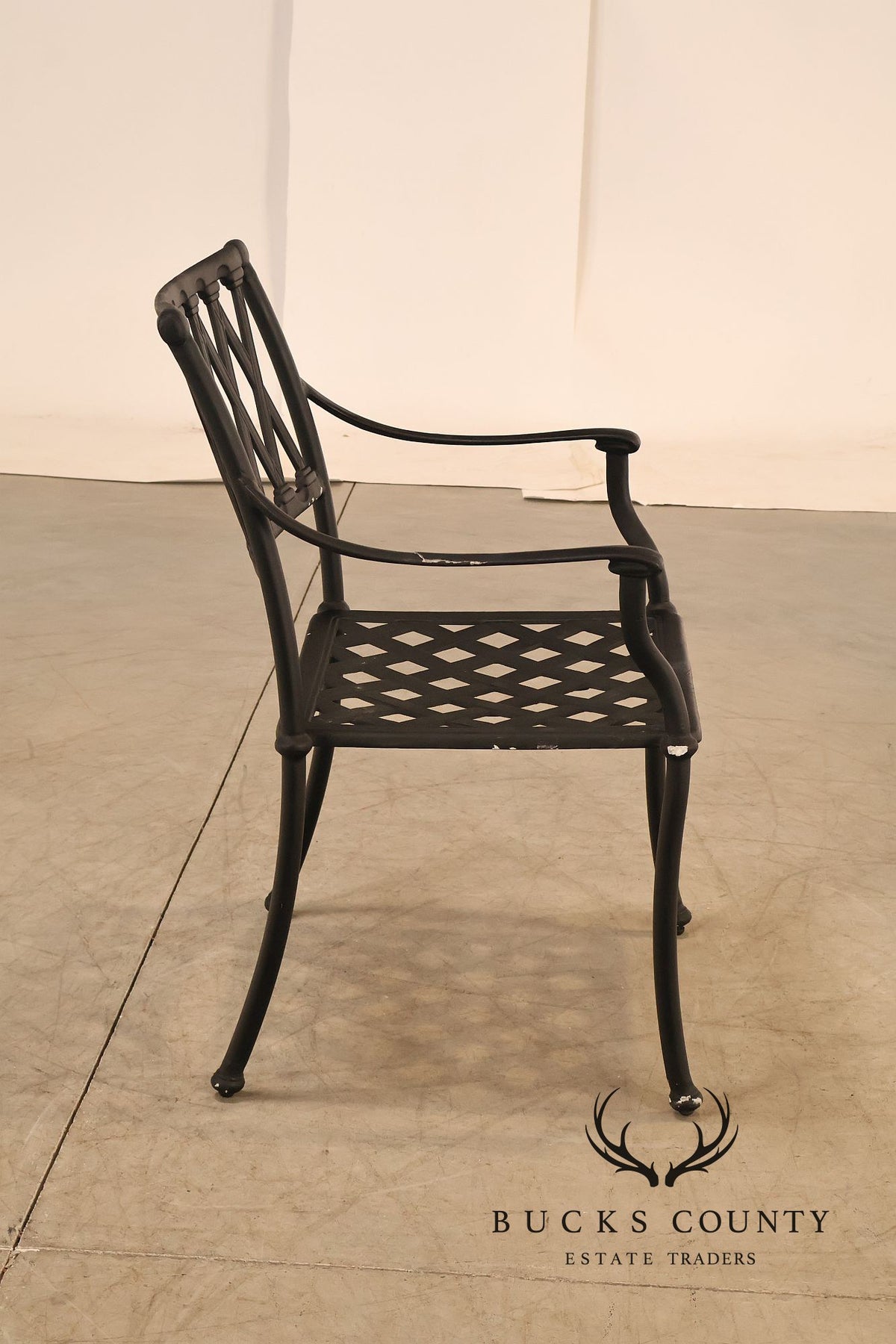 Hanamint Set Of 6 Cast Aluminum Patio Dining Chairs