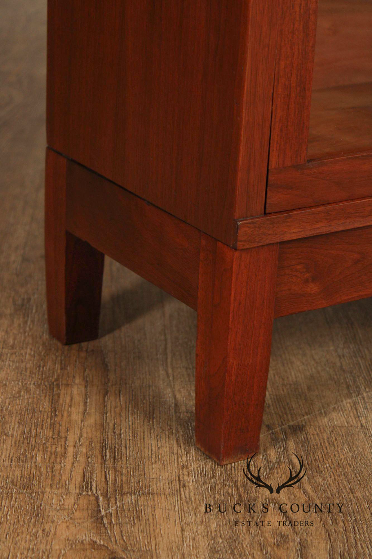 Globe Wernicke Antique Walnut Three-Stack Barrister Bookcase