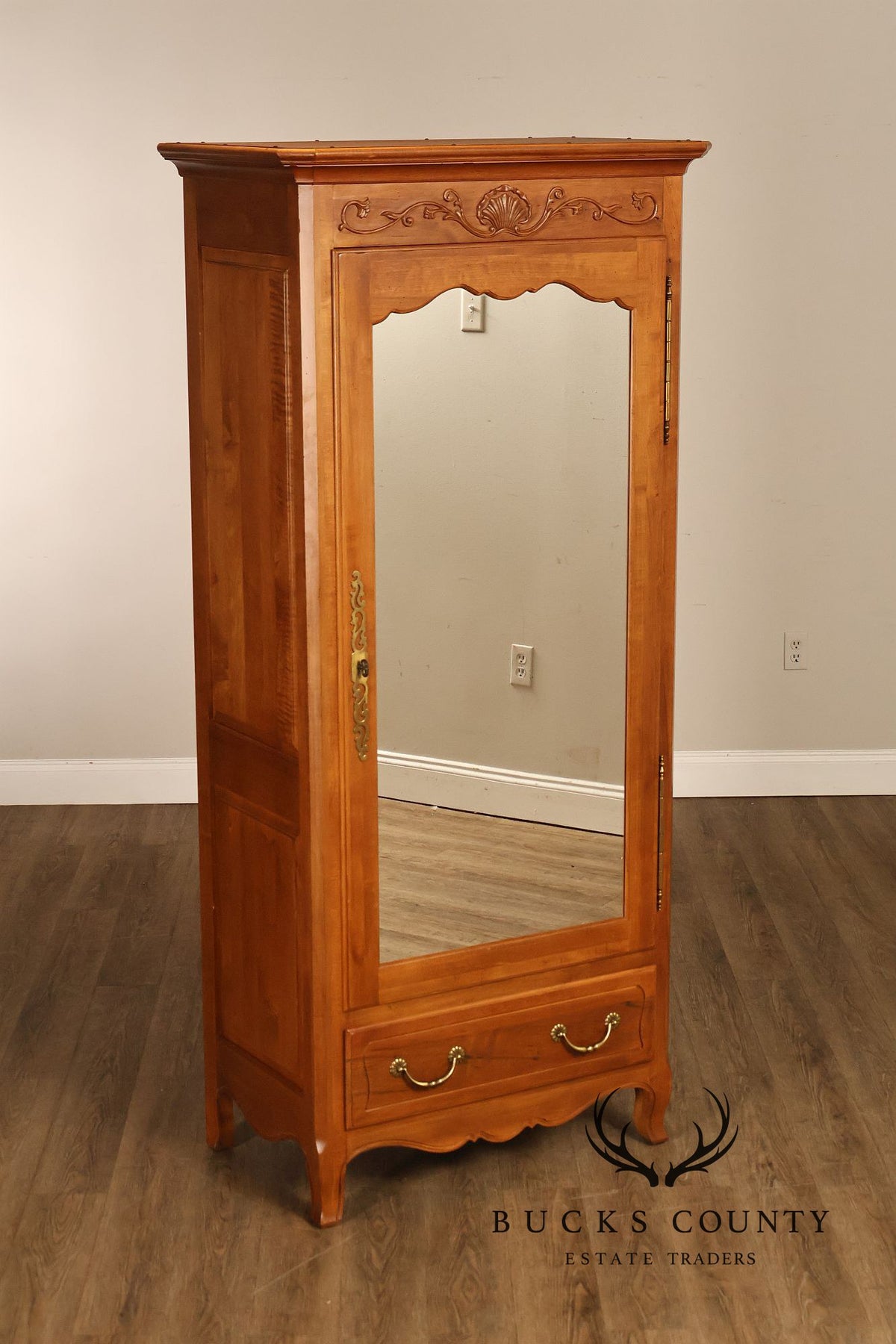 Ethan Allen 'Legacy' French Country Style Maple Armoire