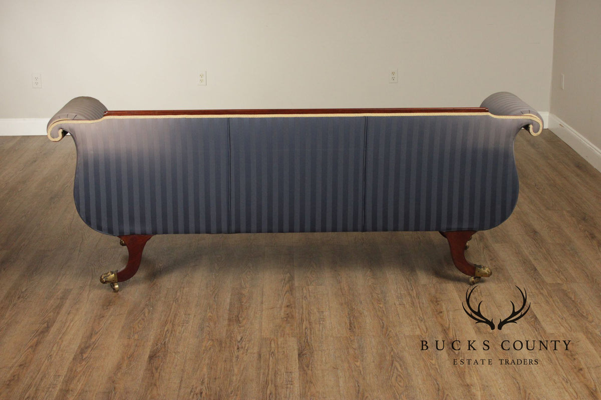 Antique American Classical Period Mahogany Sofa