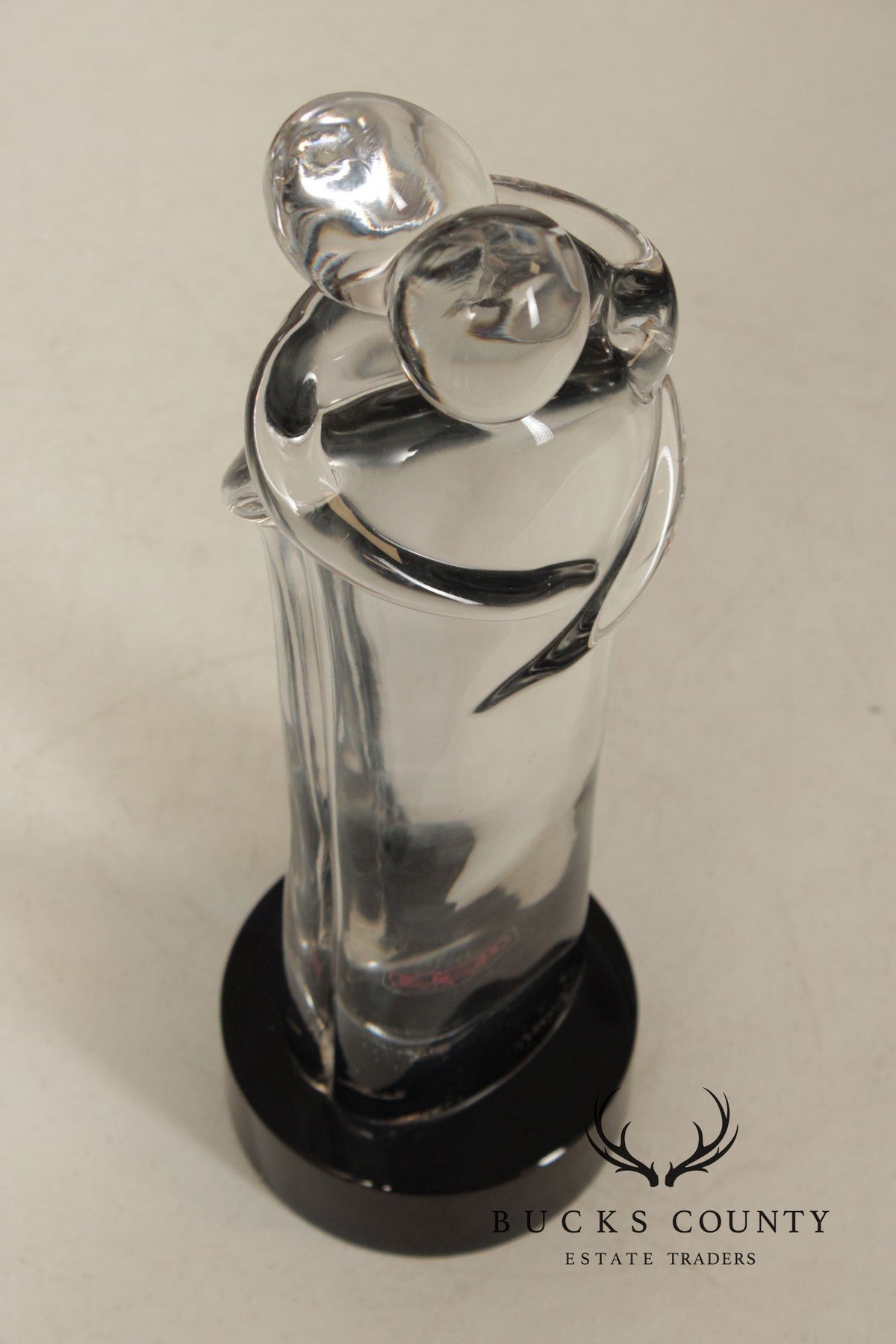 Oggetti Murano Glass Statue of Embracing Couple
