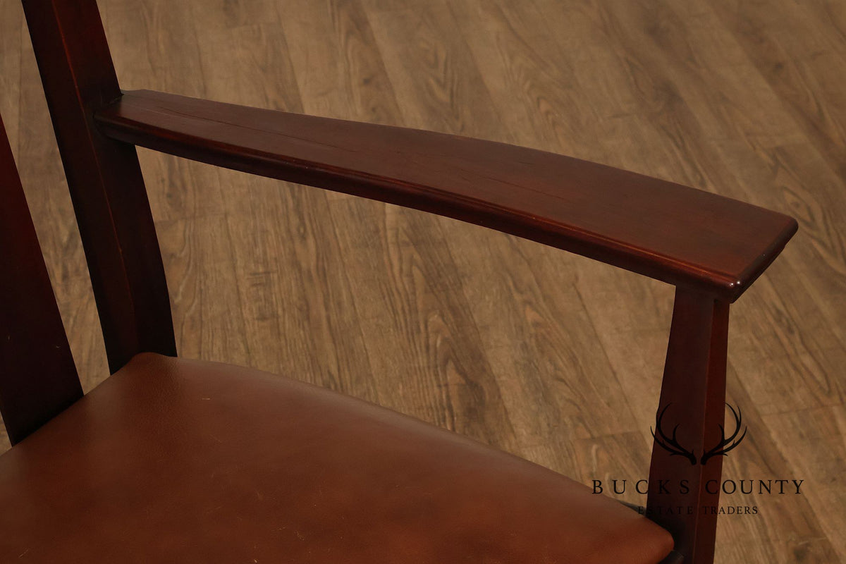 Stickley Brothers Rare Antique Inlaid Mahogany Settee