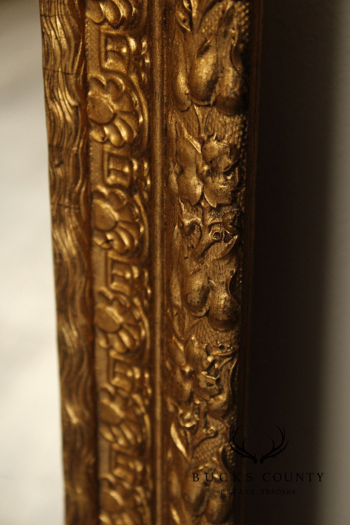 French Rococo Style Giltwood Carved Wall Mirror