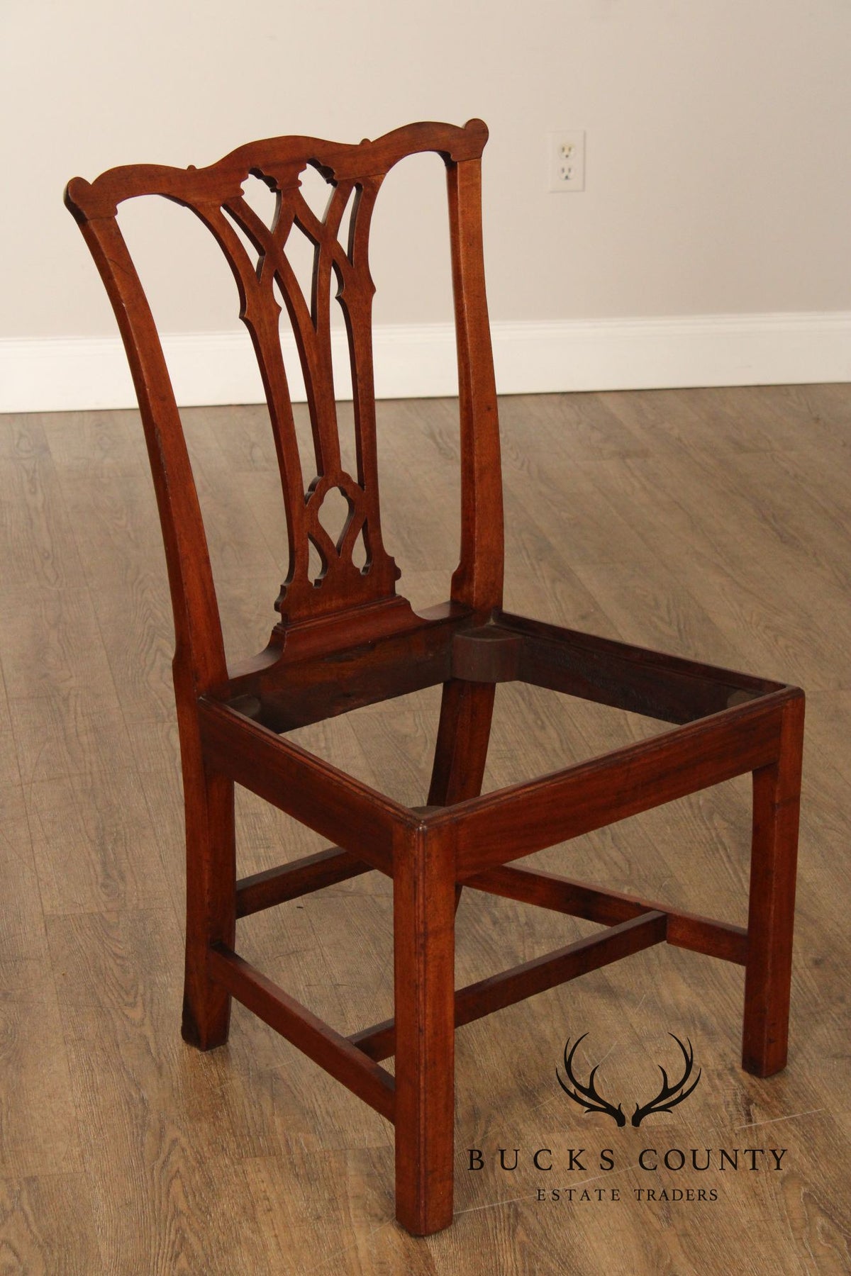 Antique Chippendale Style Mahogany Side Chair