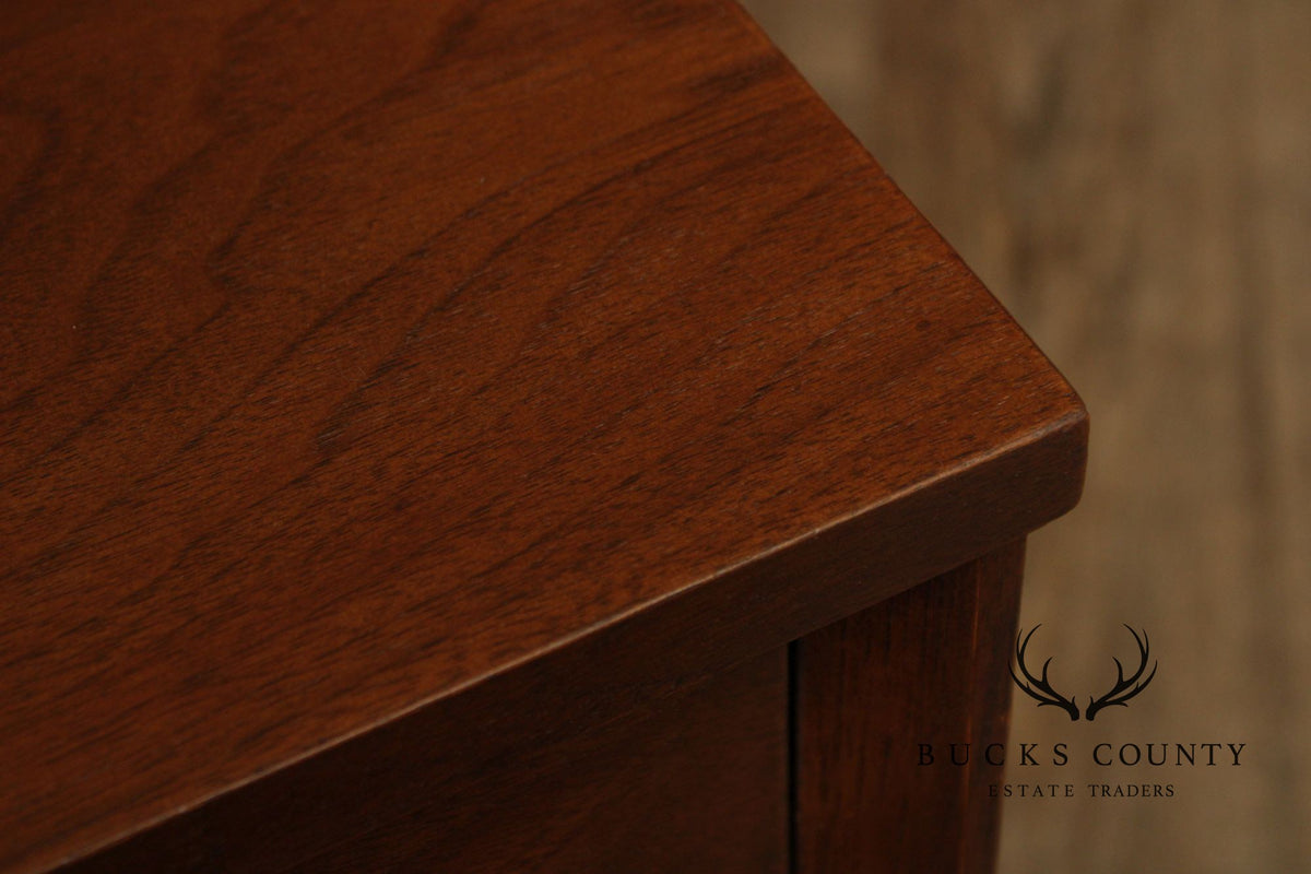 Broyhill Brasilia Mid-Century Modern Walnut One-Drawer Nightstand