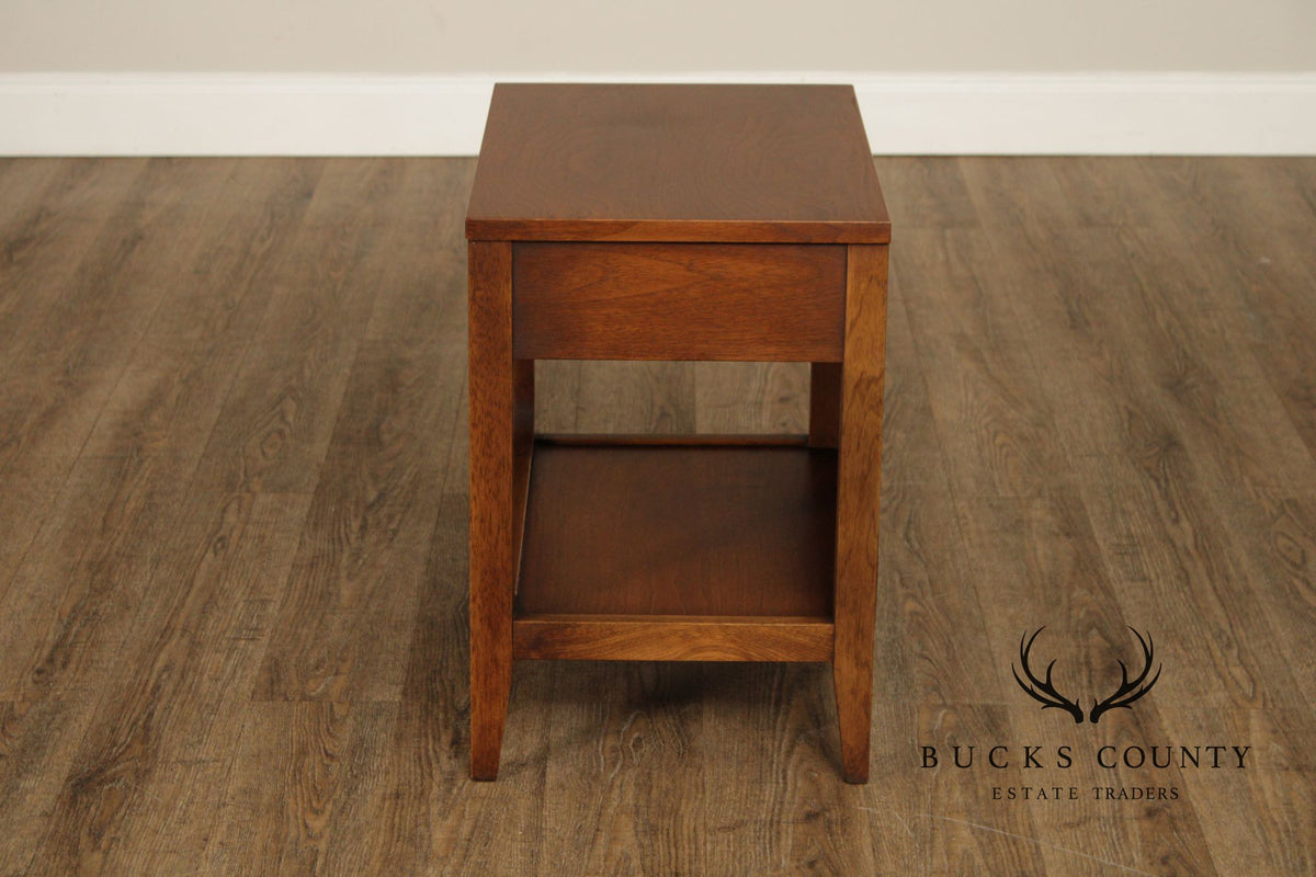 Broyhill Brasilia Mid-Century Modern Walnut One-Drawer Nightstand