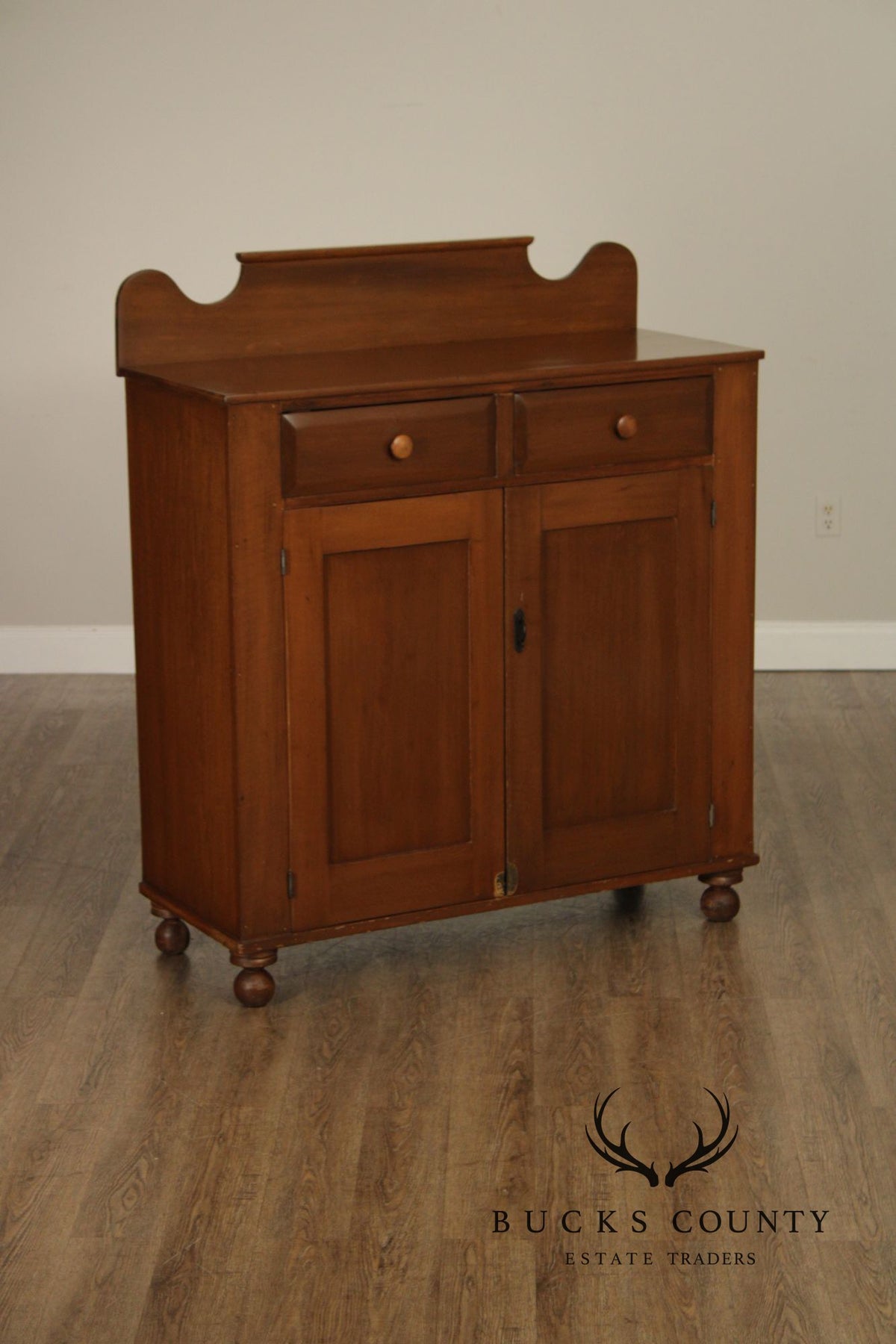 Antique Country Style Jelly Cupboard With Two Drawers