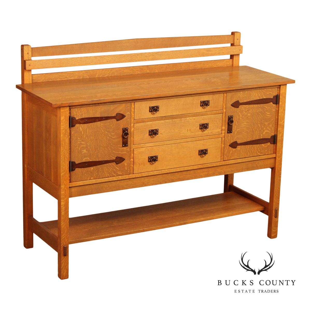 Warren Hile Studio Mission Oak Sideboard