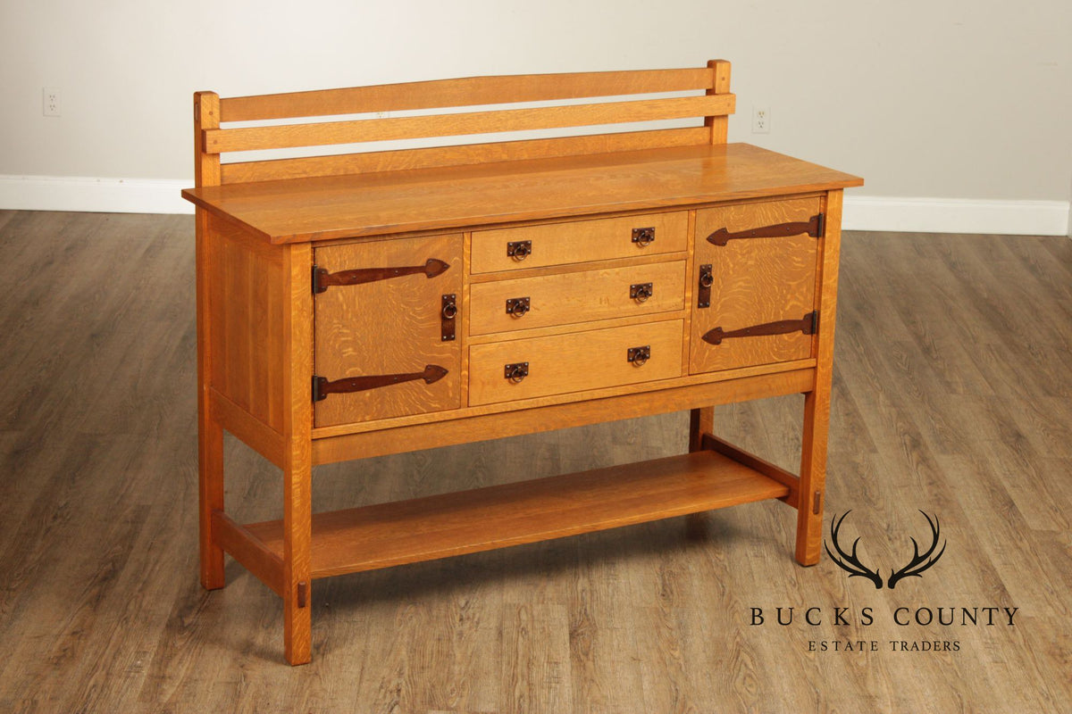 Warren Hile Studio Mission Oak Sideboard
