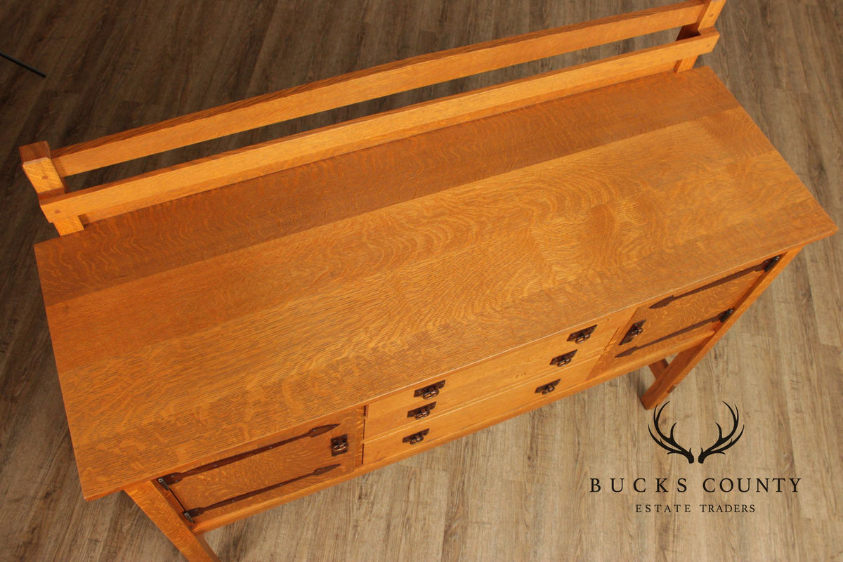Warren Hile Studio Mission Oak Sideboard