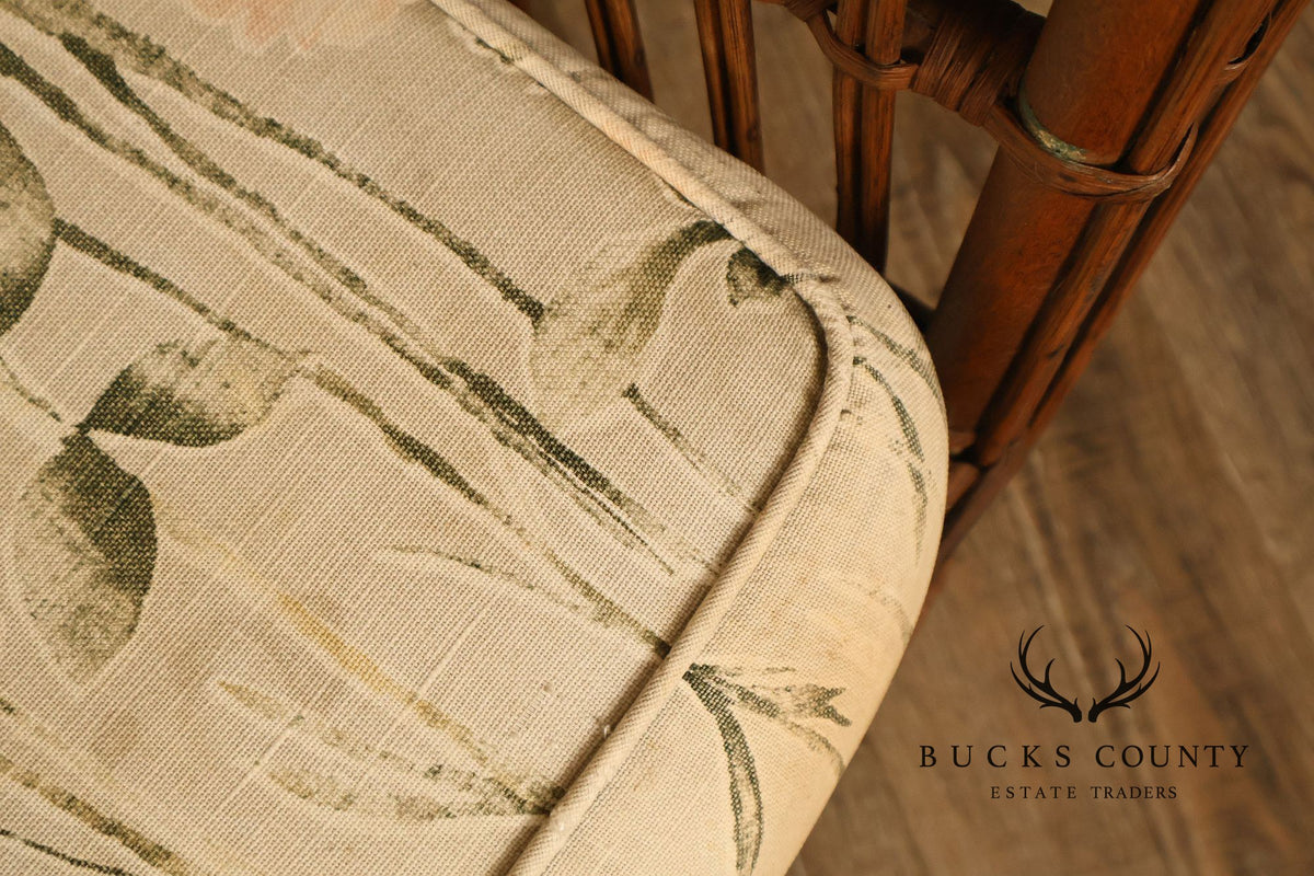 Antique Split Reed Rattan Sofa