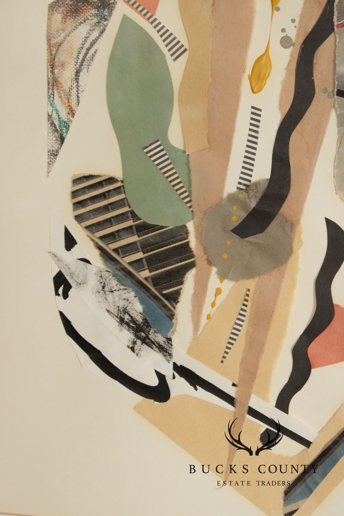 Ellen Sherman-Zinn Abstract Expressionist Mixed Media Collage
