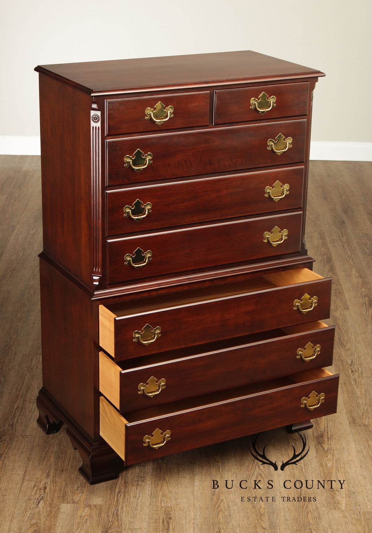 Statton Old Towne Cherry Vintage Chest On Chest