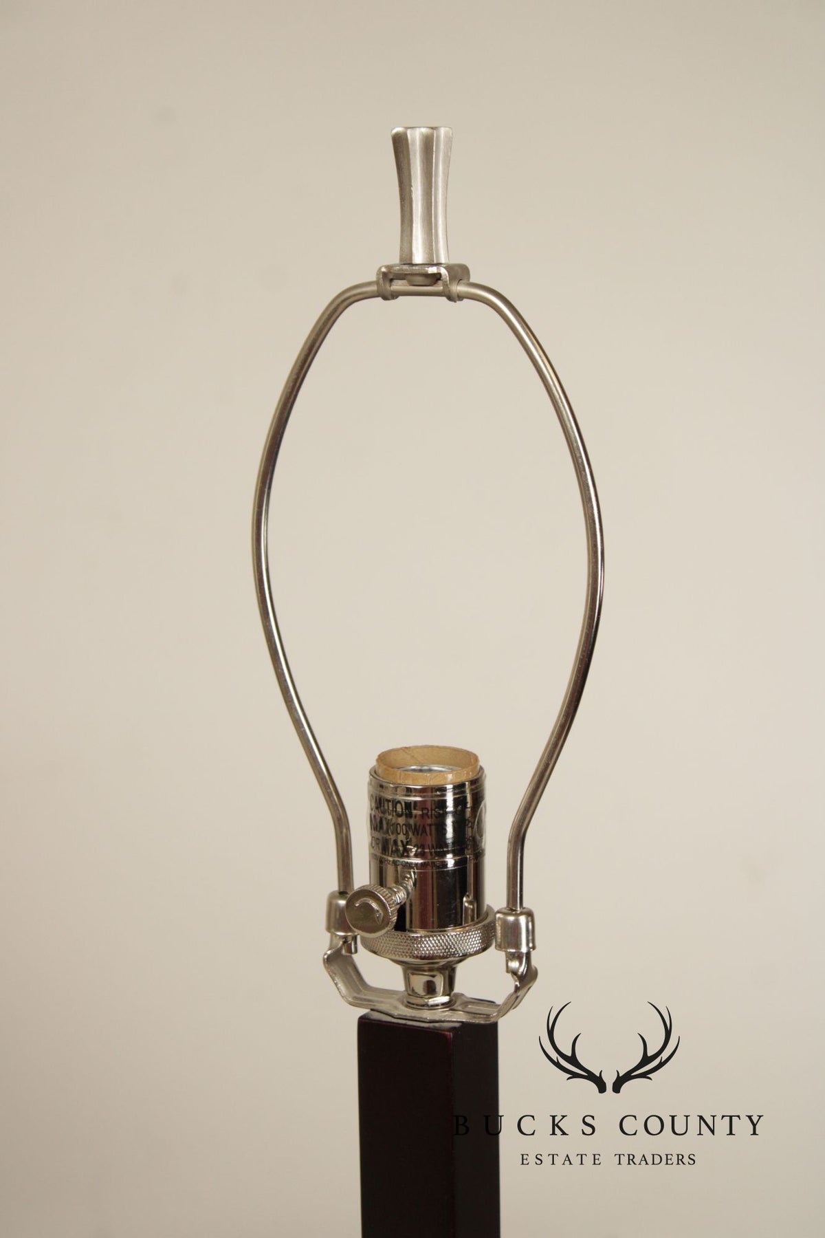Crate & Barrel Contemporary Pair of 'Denley' Steel Table Lamps