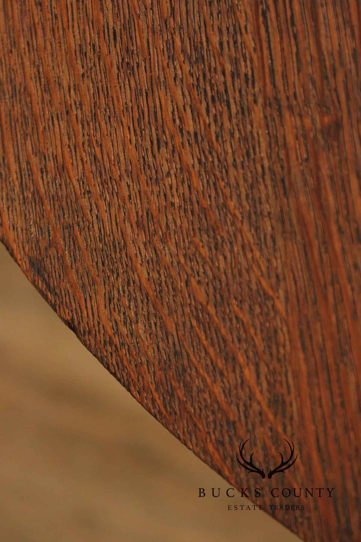 Stickley Brothers Antique Mission Oak Round Lamp Table
