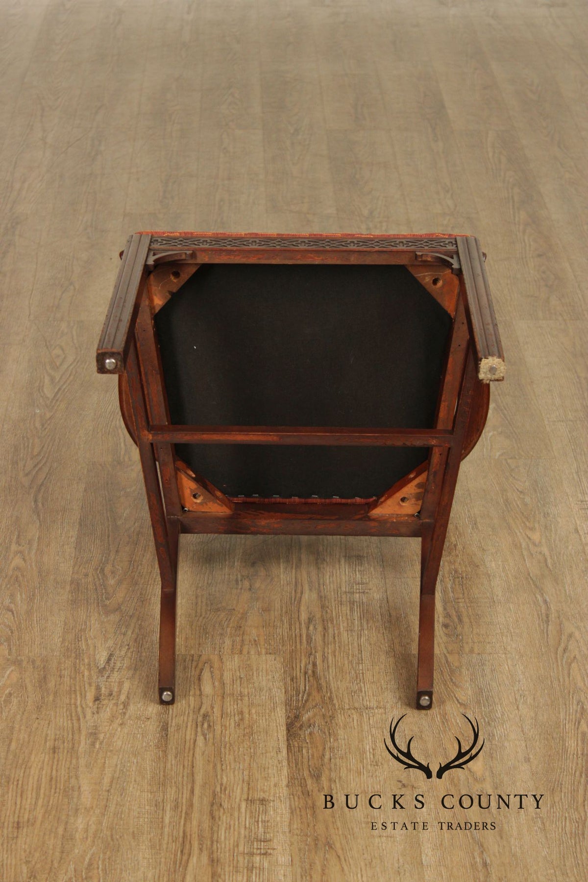 1940's Georgian Style Mahogany Ribbon Back Armchair